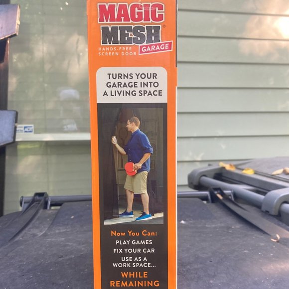Magic Mesh Hands Free Screen Garage Door 8-9 Ft (New still in box) - Picture 6 of 11
